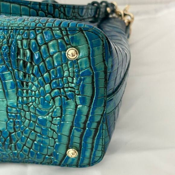 Brahmin Medium Duxbury Satchel In Peacock Melbourne Leather - Picture 9 of 15